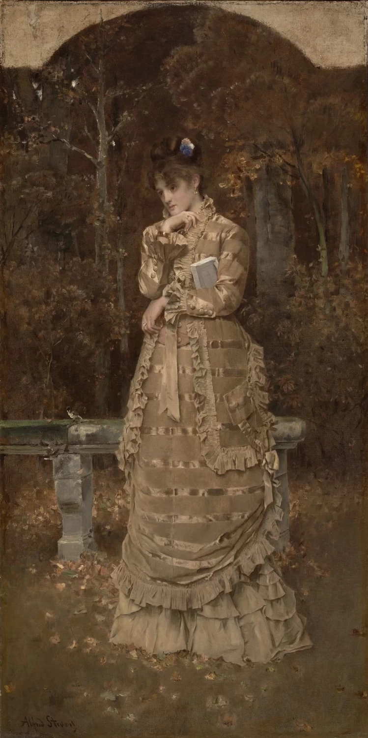 Alfred Émile Stevens - Autunno, 1877, Clark Art Institute, Williamstown